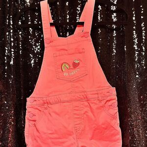 Kids Pink Overalls